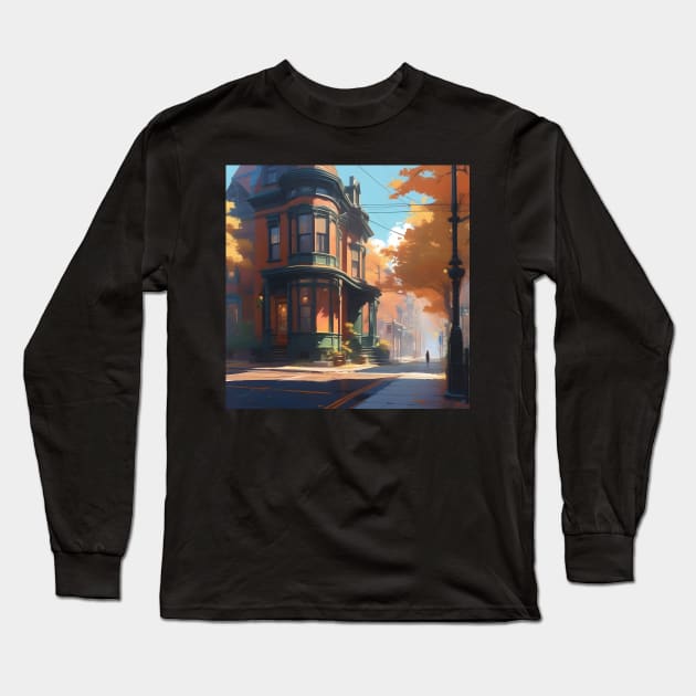 Victorian era Street Long Sleeve T-Shirt by Spaceboyishere